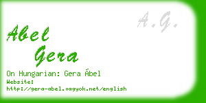 abel gera business card